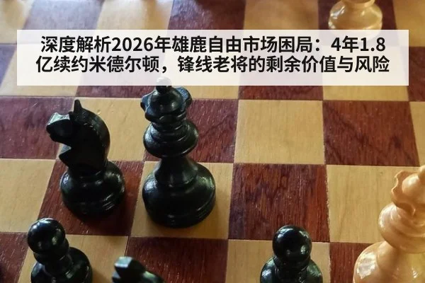 深度解析2026年雄鹿自由市场困局:4年1.8亿续约米德尔顿,锋线老将的剩余价值与风险